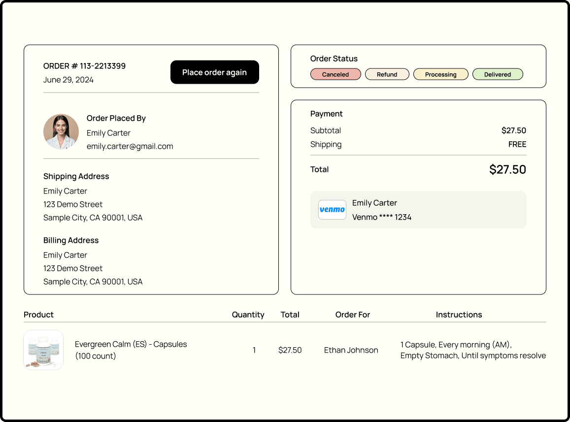 Manage Order