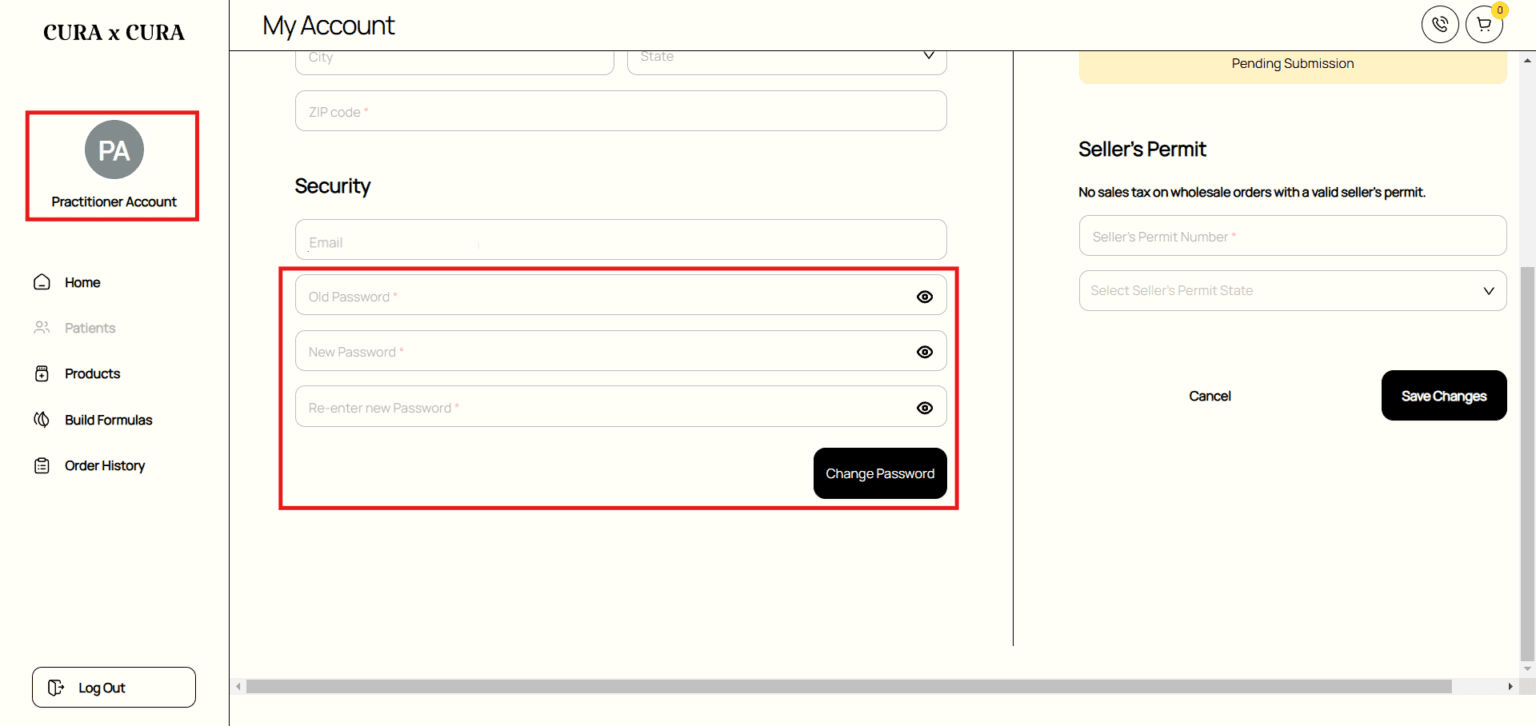 Reset your password guide screenshot