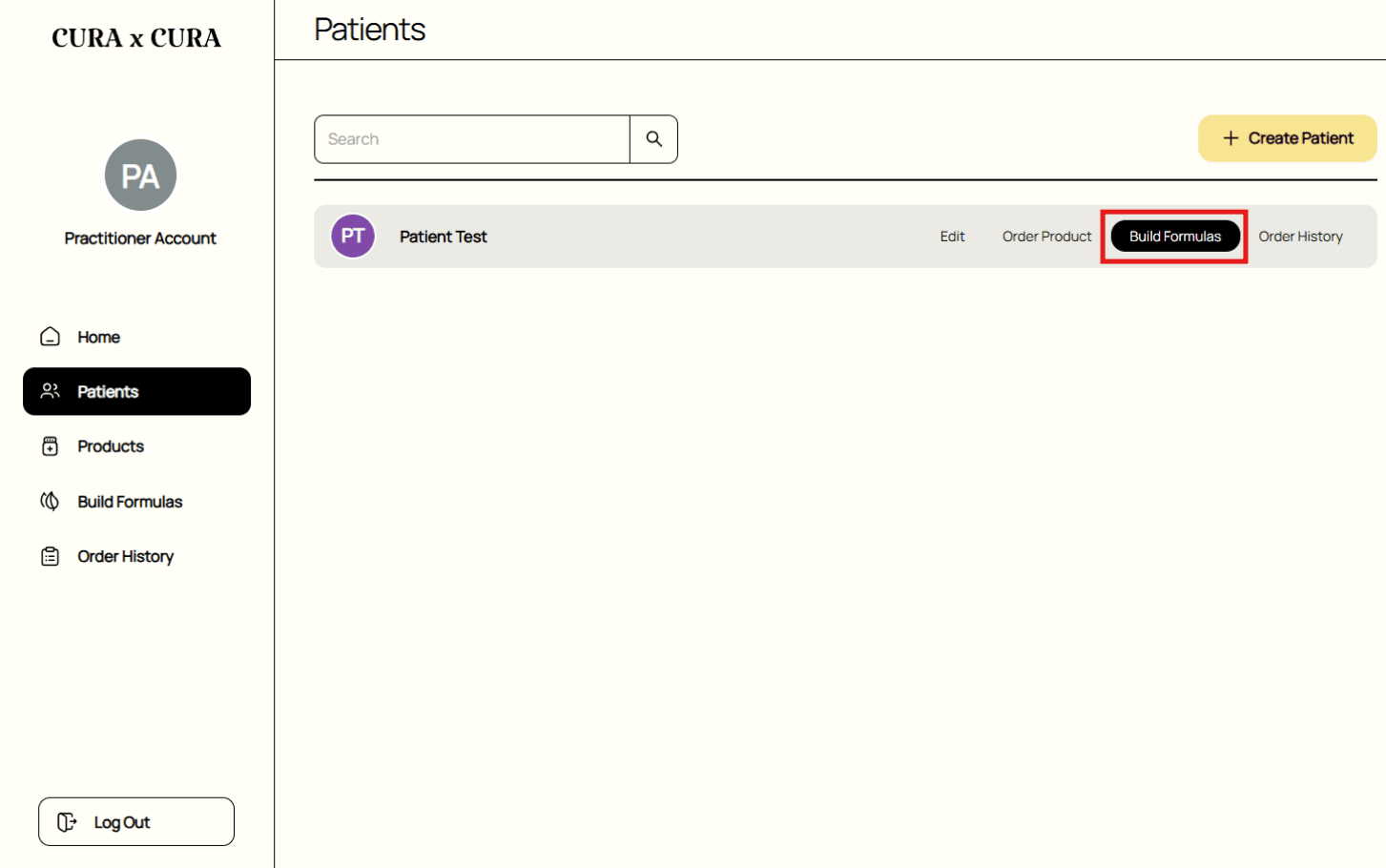 Order a customized formula for your patient guide screenshot