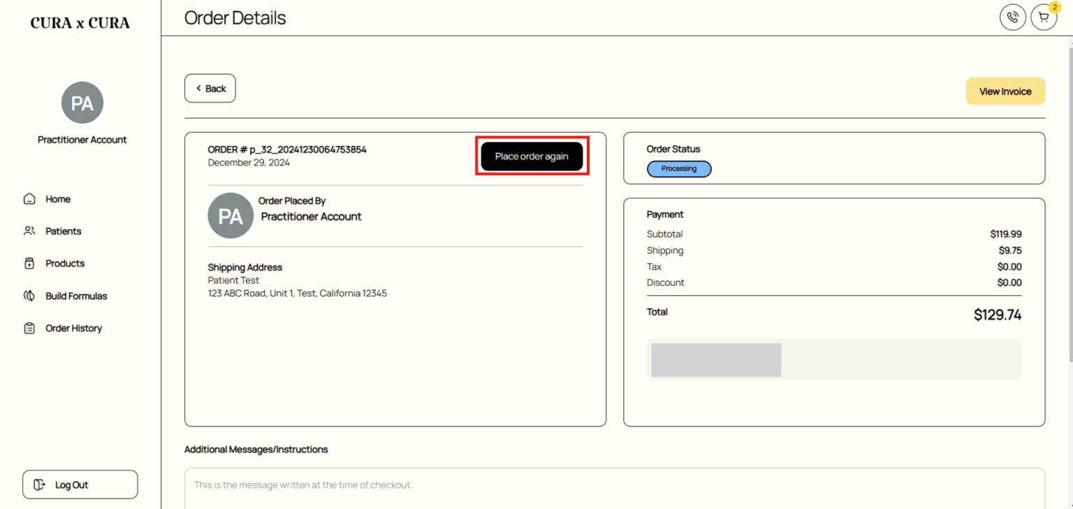 One-click reorder for your patient guide screenshot