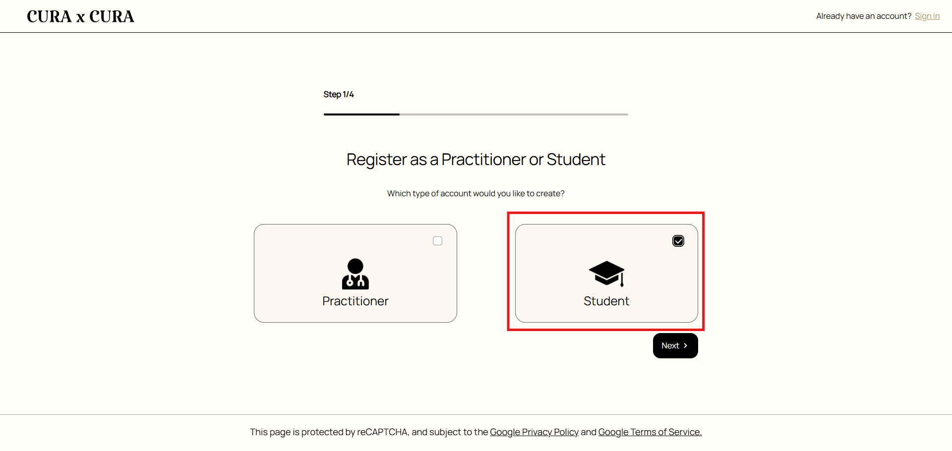 Student Login