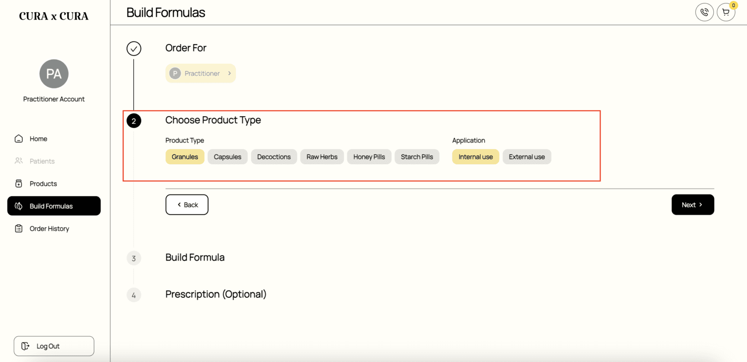 How to build formulas - Granules guide screenshot