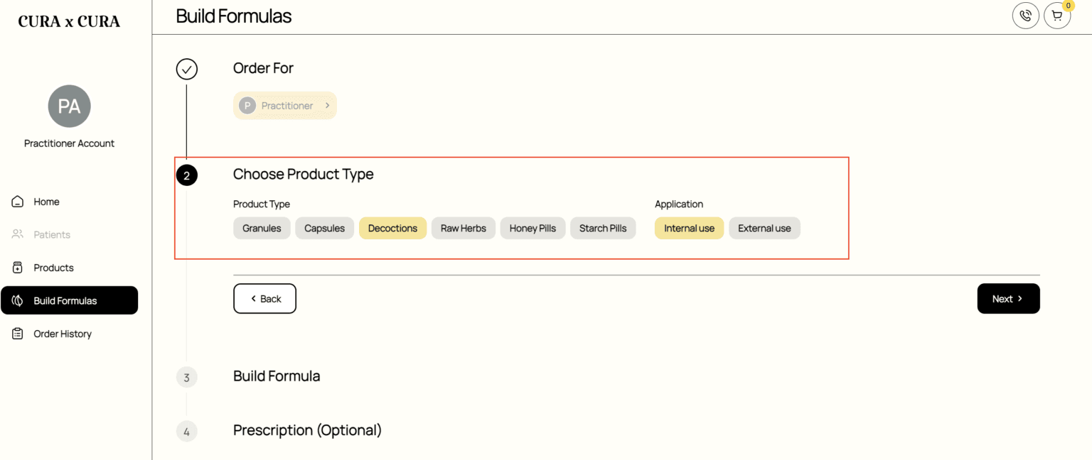 How to build formulas - Decoction guide screenshot