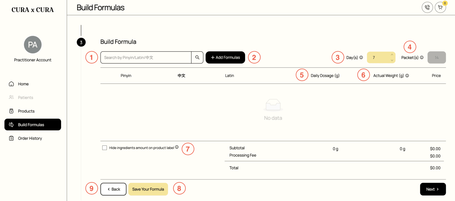 How to build formulas - Decoction guide screenshot